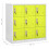 VidaXL vidaXL Locker Cabinet Light Grey and Green Steel Office School Storage Cabinet 8