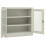 VidaXL vidaXL Büroschrank Hellgrau 90x40x90 cm Stahl 3