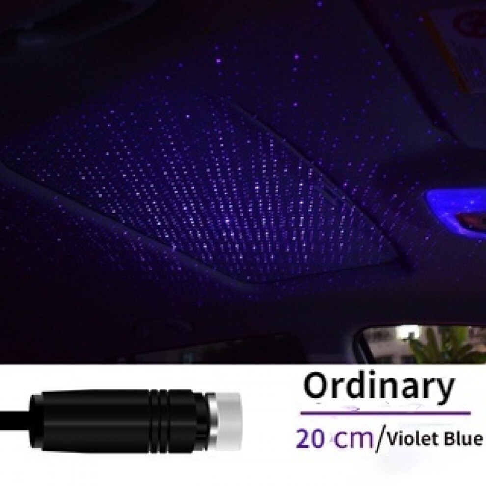 (20Cm Purple) Usb Car Star Light Led Lamp Star Night Laser Blue/Purple 785957384303