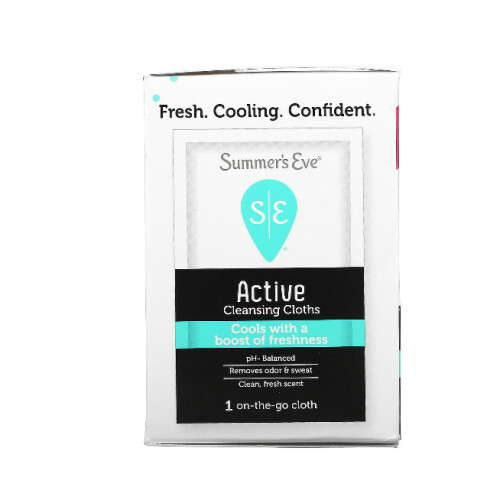 Summer's Eve, Active Cleansing Cloths, 14 Individually Wrapped Cloths 2