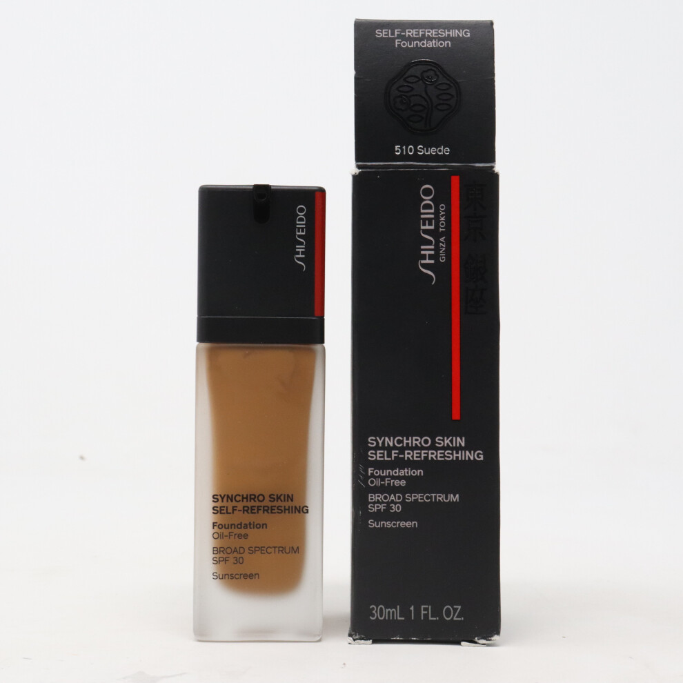 (510 Suede) Shiseido Synchro Skin Self-Refreshing Foundation  1.0oz/30ml New With Box