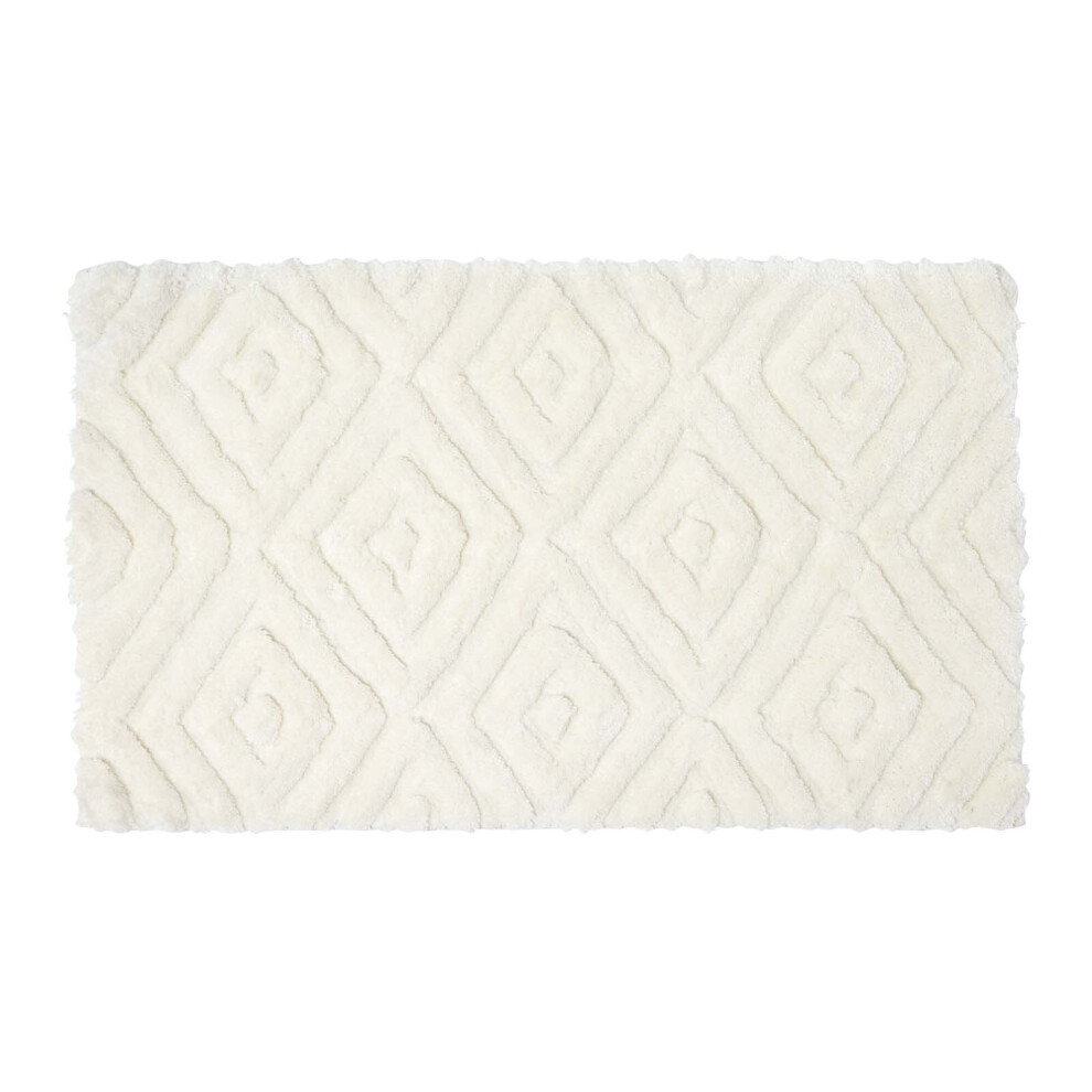 Super Absorbent Ikat Pattern Bath Mat