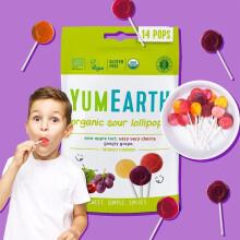 Yum Earth Organic Lollipops Sour 85 g 14'sStretch wash cloth: Exfoliates.