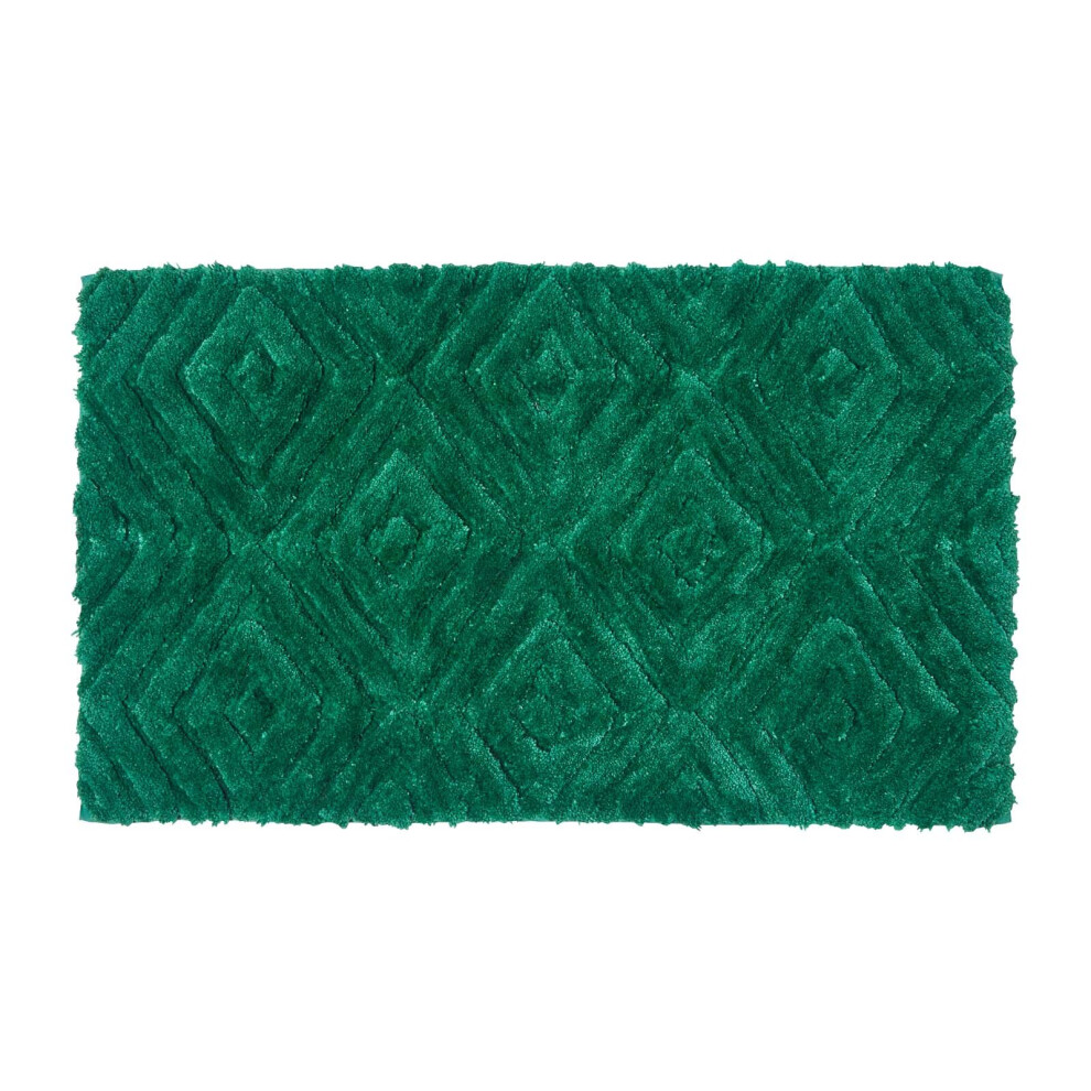 Super Absorbent Ikat Pattern Bath Mat