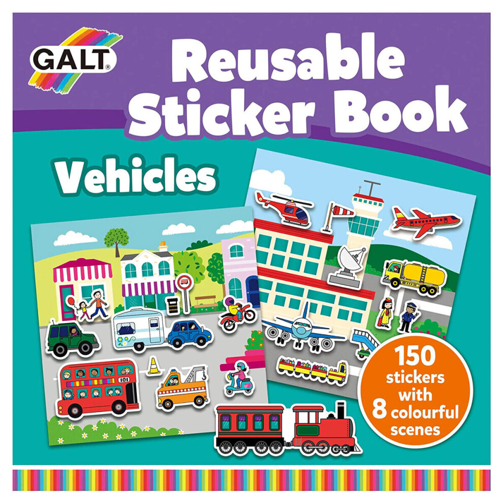 Reusable Sticker Book - Vehicles