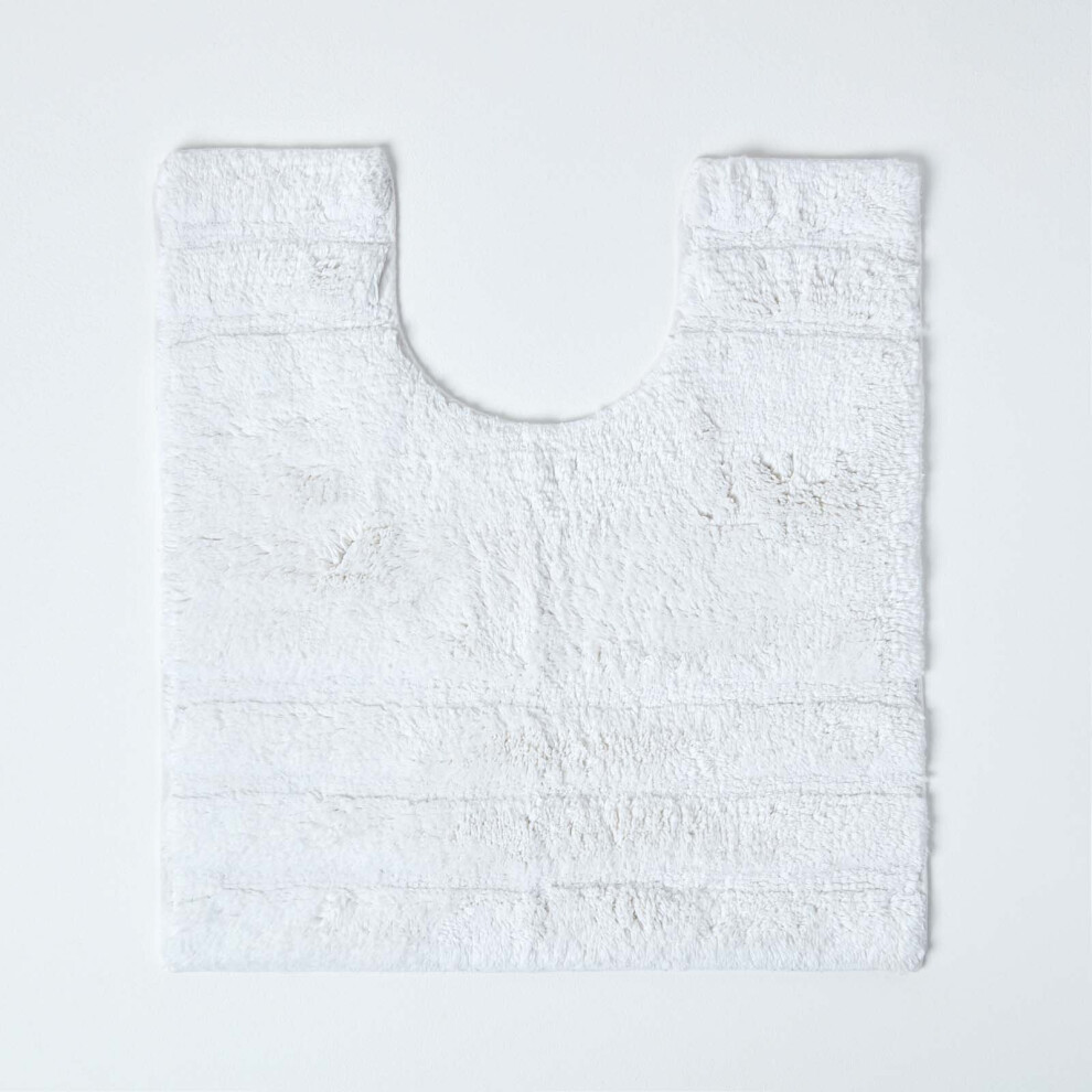 Homescapes (, Pedestal Mat) Spa Supreme Luxury Bath Mat White