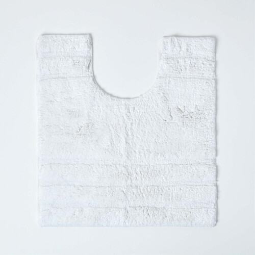 Homescapes (White, Pedestal Mat) Spa Supreme Luxury Bath Mat 1