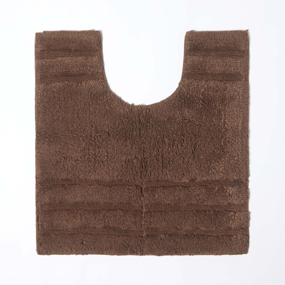 Homescapes (Chocolate, Pedestal Mat) Spa Supreme Luxury Bath Mat Brown