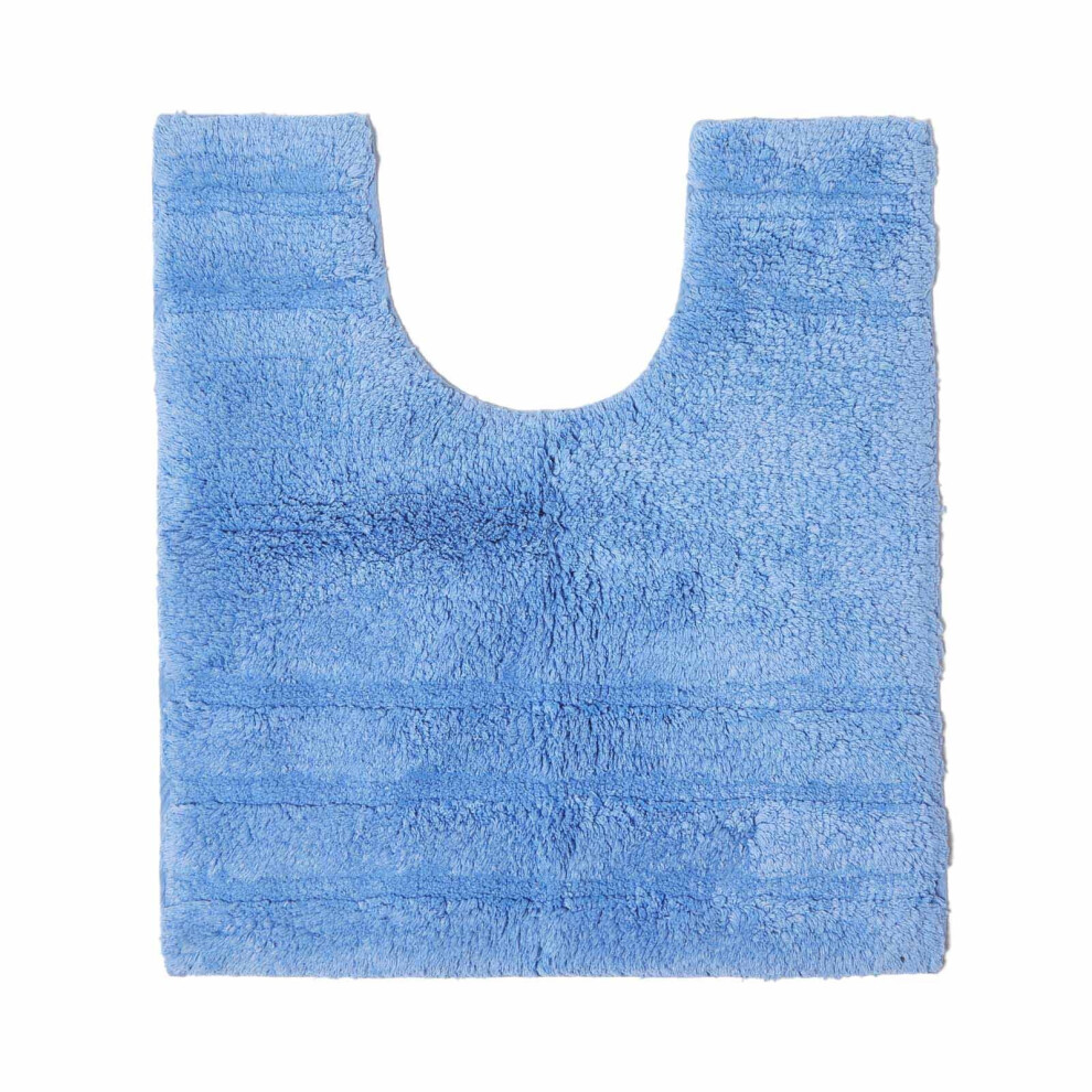 Homescapes (, Pedestal Mat) Spa Supreme Luxury Bath Mat Blue