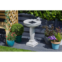 Feathered Friends Water Feature Smart Solar Stone Effect 1170006
