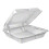 DCC Foam Hinged Lid Containers, White 1