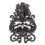Homescapes Homescapes Brown Decorative Cast Iron Door Knocker 4