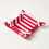 Homescapes Homescapes Reversible Fabric Bread Basket Polka Dots Red Foldable Basket 3