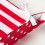 Homescapes Homescapes Reversible Fabric Bread Basket Polka Dots Red Foldable Basket 5