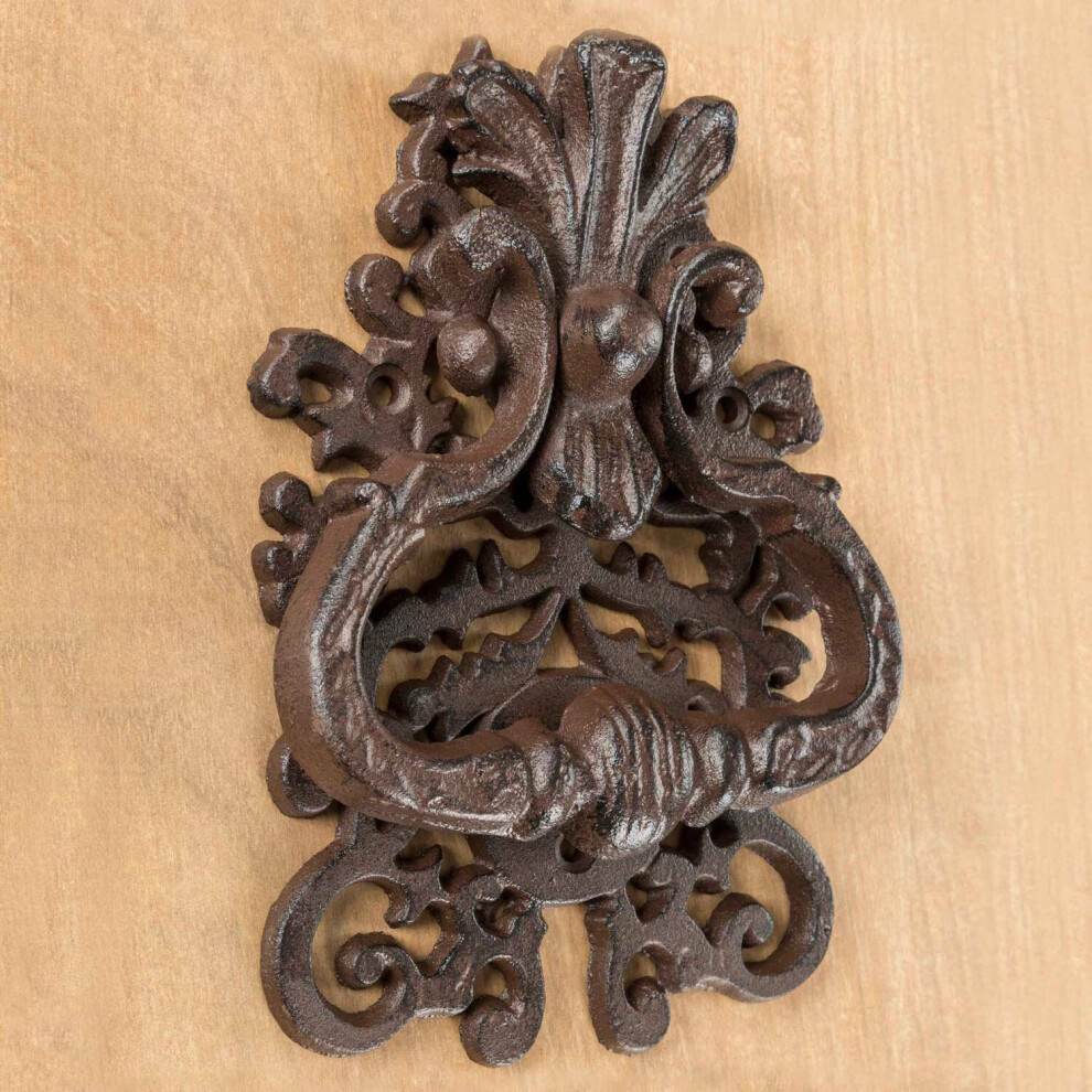 Homescapes Decorative Cast Iron Door Knocker Brown