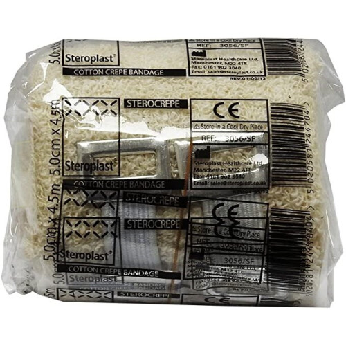 Steroplast Steroplast Sterocrepe 5cm x 4.5m - Pack of 6