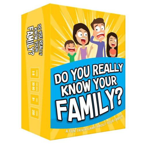 Do You Really Know Your Family-Card Game Family Party Interactive Game 1