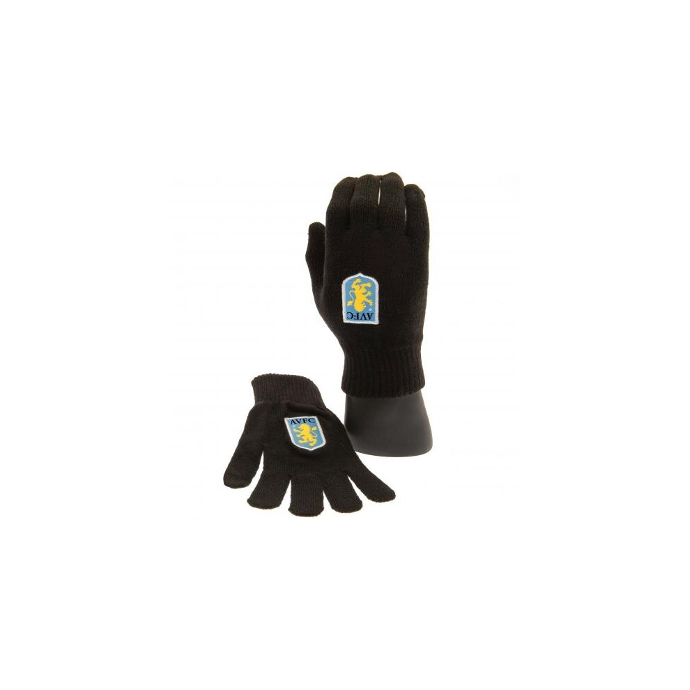 Aston Villa FC Knitted Gloves Junior - Aston Villa FC - Clothing