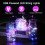 (Pink) 8 Modes USB Plug In 10M 100LED Fairy String Lights DIY Micro Copper Wire Decor 5