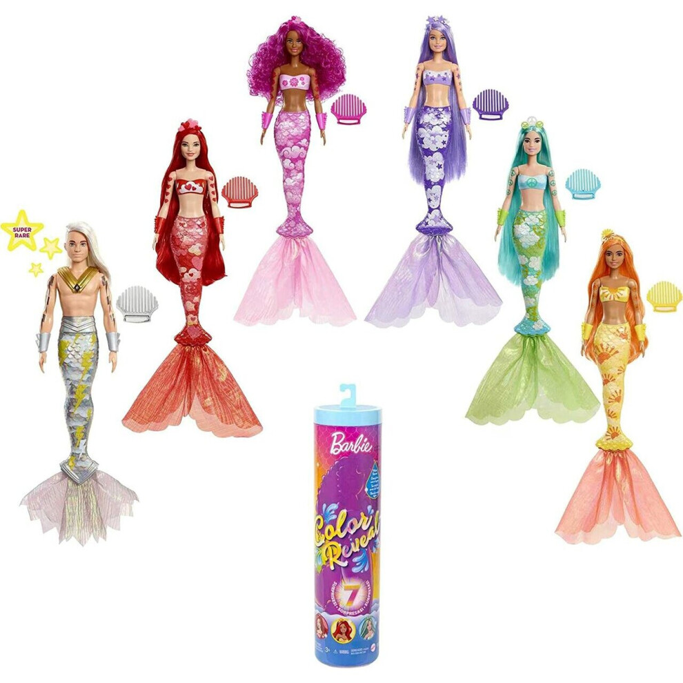 Barbie Colour Reveal Mermaid Doll Assortment