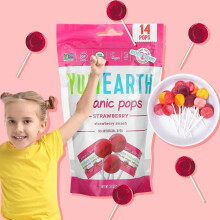 Enjoy Natural Sweets: Yum Earth Organic Pops Strawberry 14's