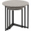 Seconique Athens Round Nest of Tables Concrete Effect/Black 2