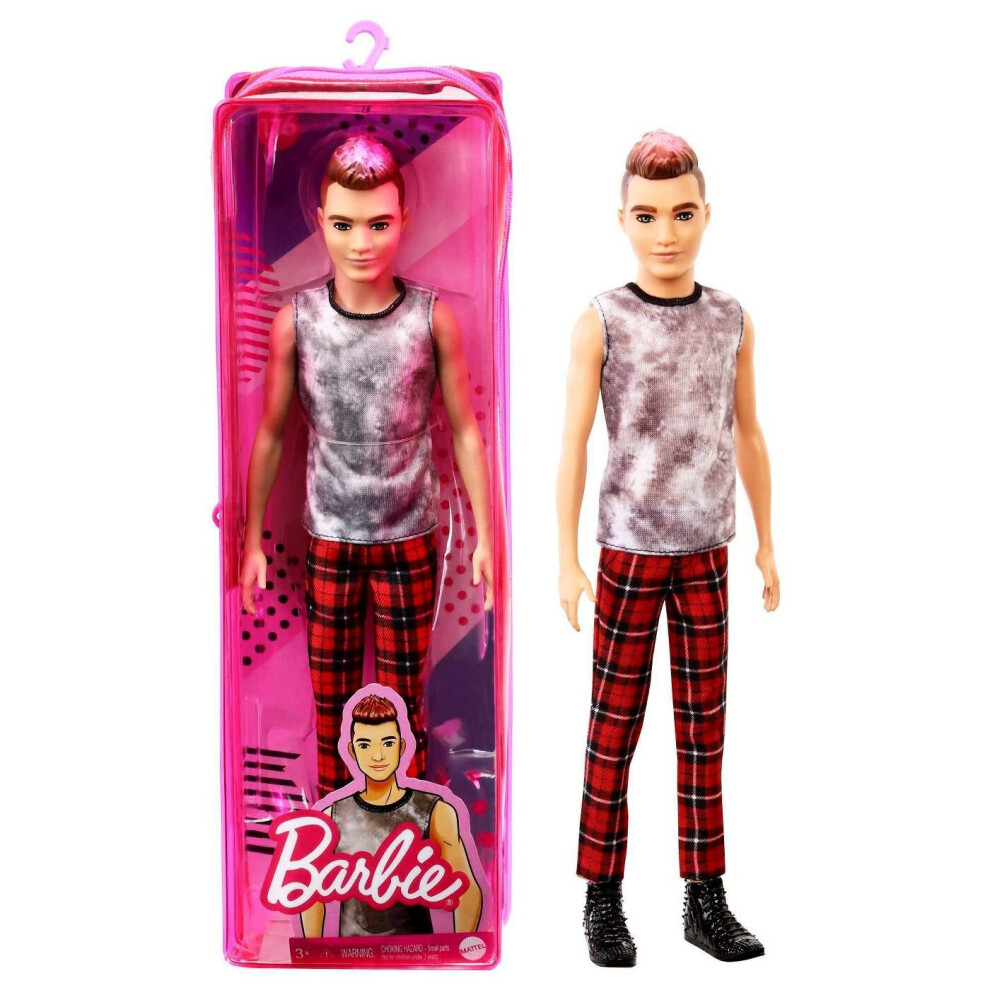 Barbie Ken Fashionista Doll - Tie Dye Shirt Brown