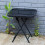 Folding Side Table Glass Top Table 1