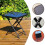 Folding Side Table Glass Top Table 8