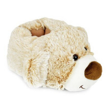 (11-12 Child UK, Brown) Slumberzzz Childrens/Kids Bear Slippers
