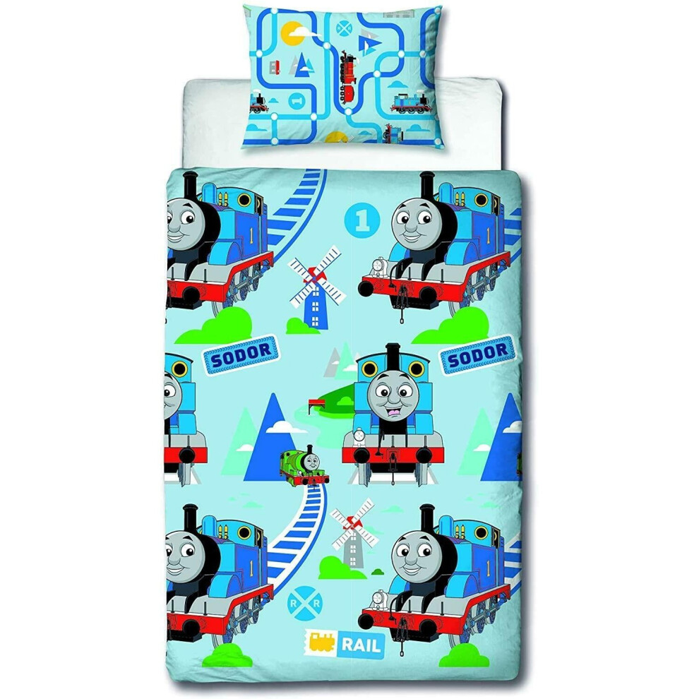 Thomas And Friends Train Track Duvet Cover Set