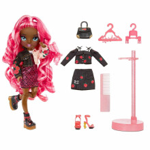 Rainbow High Series 3 Daria Roselyn modepop - Roos (rozerood) met 2 designeroutfits om te mixen en matchen met accessoires Cadeau voor kinderen en ve