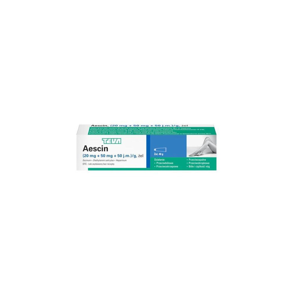 AESCIN Gel - 40 g Drug for bruises and swelling