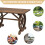 Outsunny Outsunny Outdoor Coffee Table Dining Table Patio Display Desk Natural 6