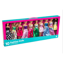 Princess Fashion Dolls 10 Pack Toy Set Doll Dresses Girls Gift Toys NEW