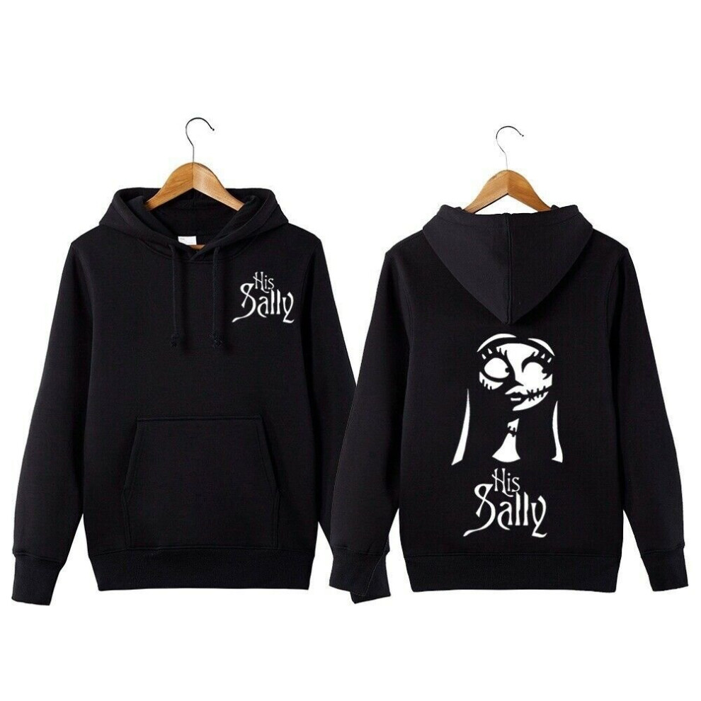 (Black-His Sally, Tag L=US S) Jack Couple Matching Hoodie The Nightmare Before Christmas Sweater Sweatshirt