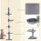 PawHut PawHut Floor to Ceiling Cat Tree 5-Tier Climbing Tower Scratching Post Grey 4
