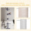 PawHut PawHut Floor to Ceiling Cat Tree 5-Tier Climbing Tower Scratching Post Grey 5