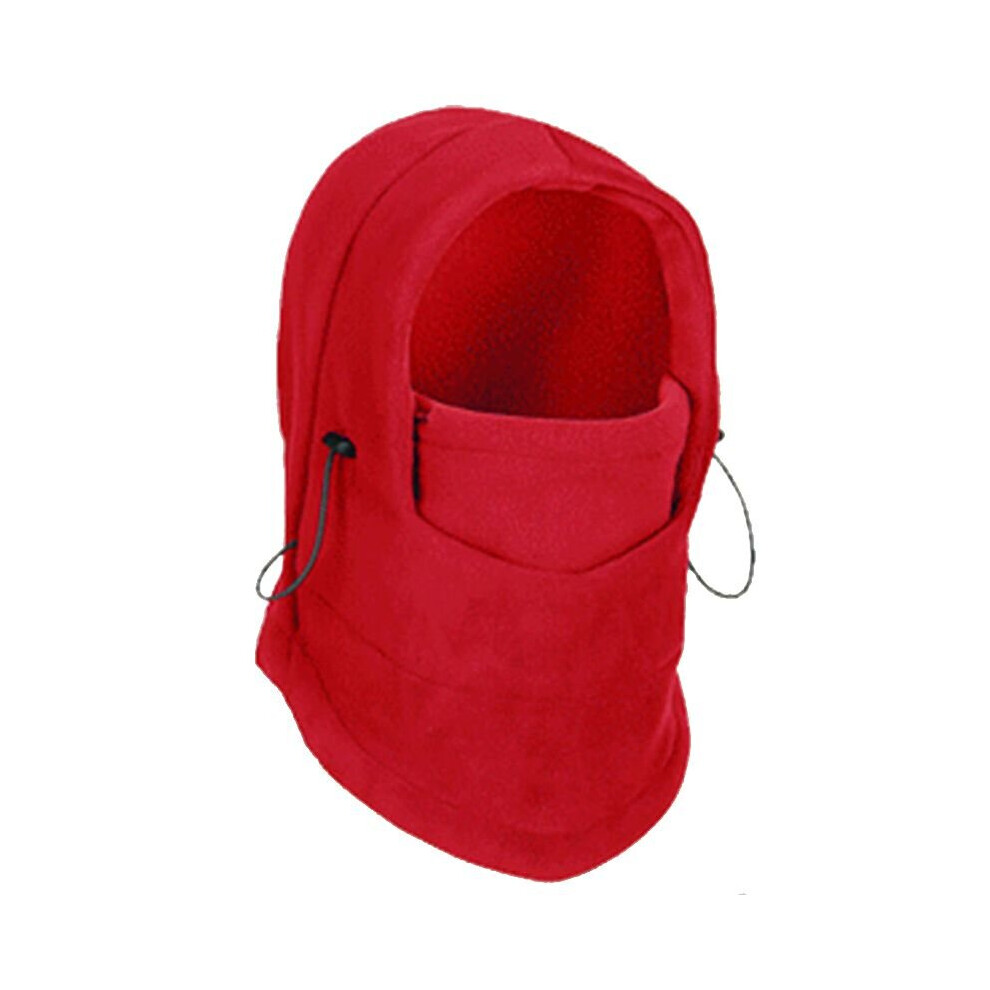 (Red) Outdoor Full Face Mask Cap Cover Hat Windproof Cycling Motorcycle Balaclava Neck Red 694139057174