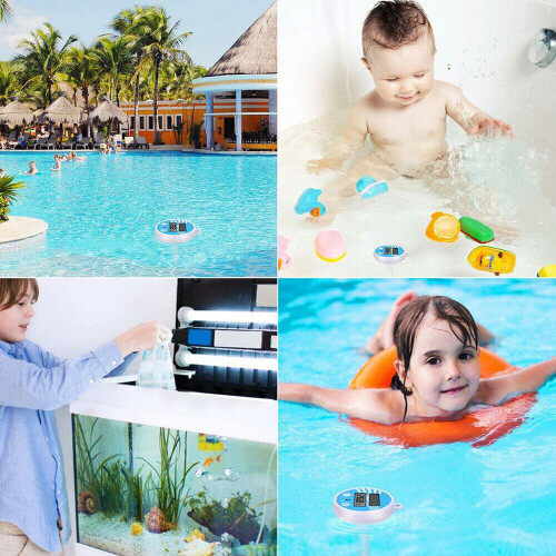 Digital Solar Powered Outdoor Floating Waterproof Rainproof Pool SPA Thermometer 2
