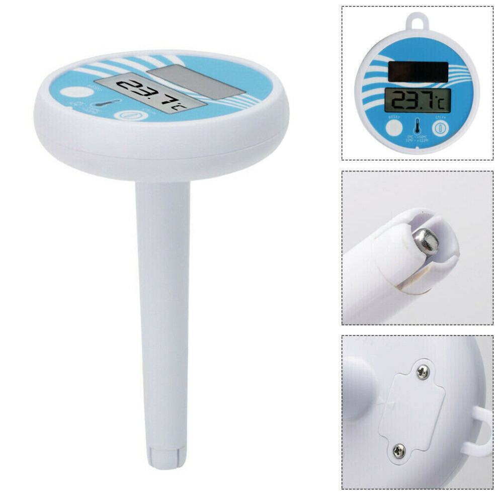 Digital Solar Powered Outdoor Floating Waterproof Rainproof Pool SPA Thermometer
