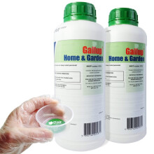 Elixir Gardens | 2 x 1Litre Gallup Home & Garden Glyphosate Weed killer + Free Measuring Cup and Gloves Treats 3332 sq.m
