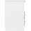 Nevada 2 Drawer 1 shelf Bedside In White Gloss Finish 4