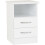 Nevada 2 Drawer 1 shelf Bedside In White Gloss Finish 1