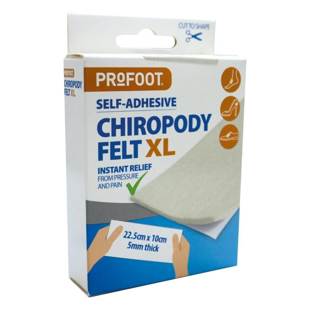 Profoot Extra Large Chiropody Foot Pain Relief Chiropody Felt P70021