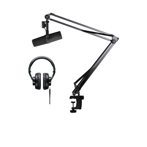 Shure SM7B Vocal Microphone, Boom Arm and SRH8400A Headphones Bundle 2