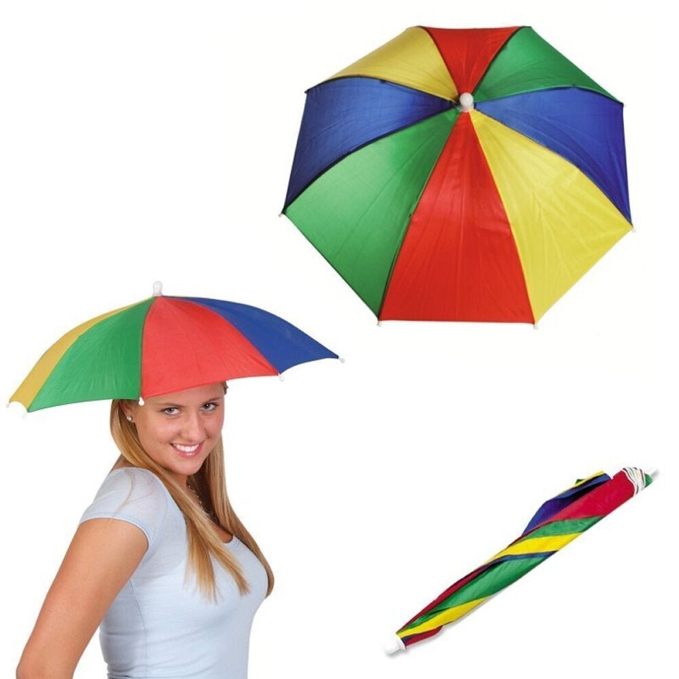 Umbrella Hat Novelty Adult Multi Colour Festival Hat