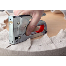Staple Gun Fabric Upholstery DIY With 1000 Staples