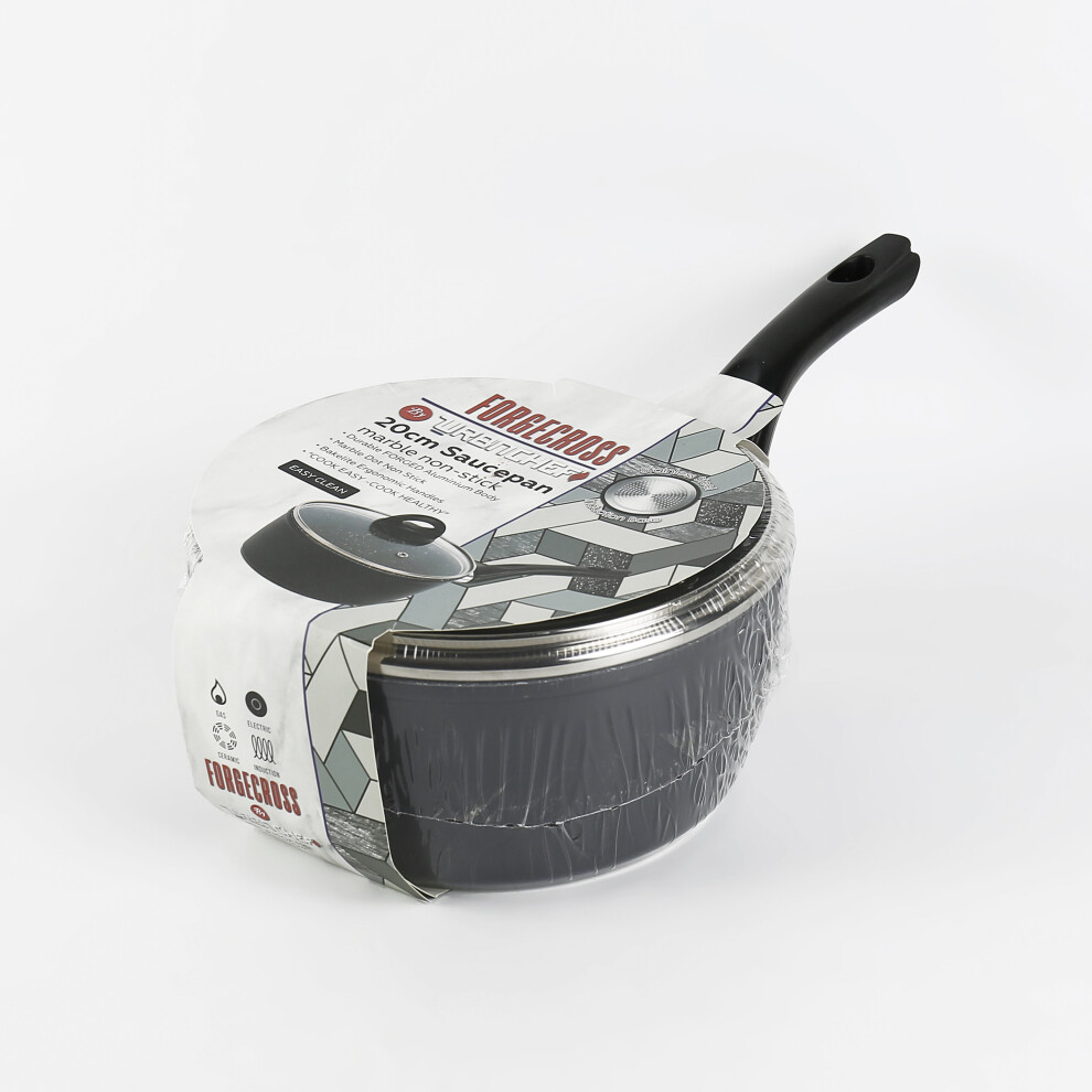 Urbn-Chef (20Cm Saucepan) Forged Aluminium Cooking Pots Pans Frying Pan Set