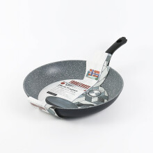 (28cm Frying Pan) Forged Aluminium Cooking Pots Pans Frying Pan Set
